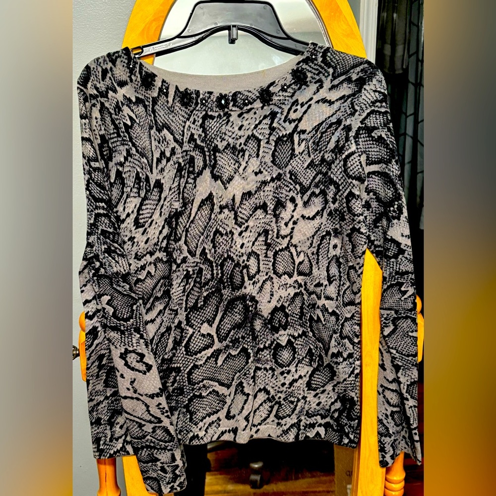 Jones New York Jeweled Sweater